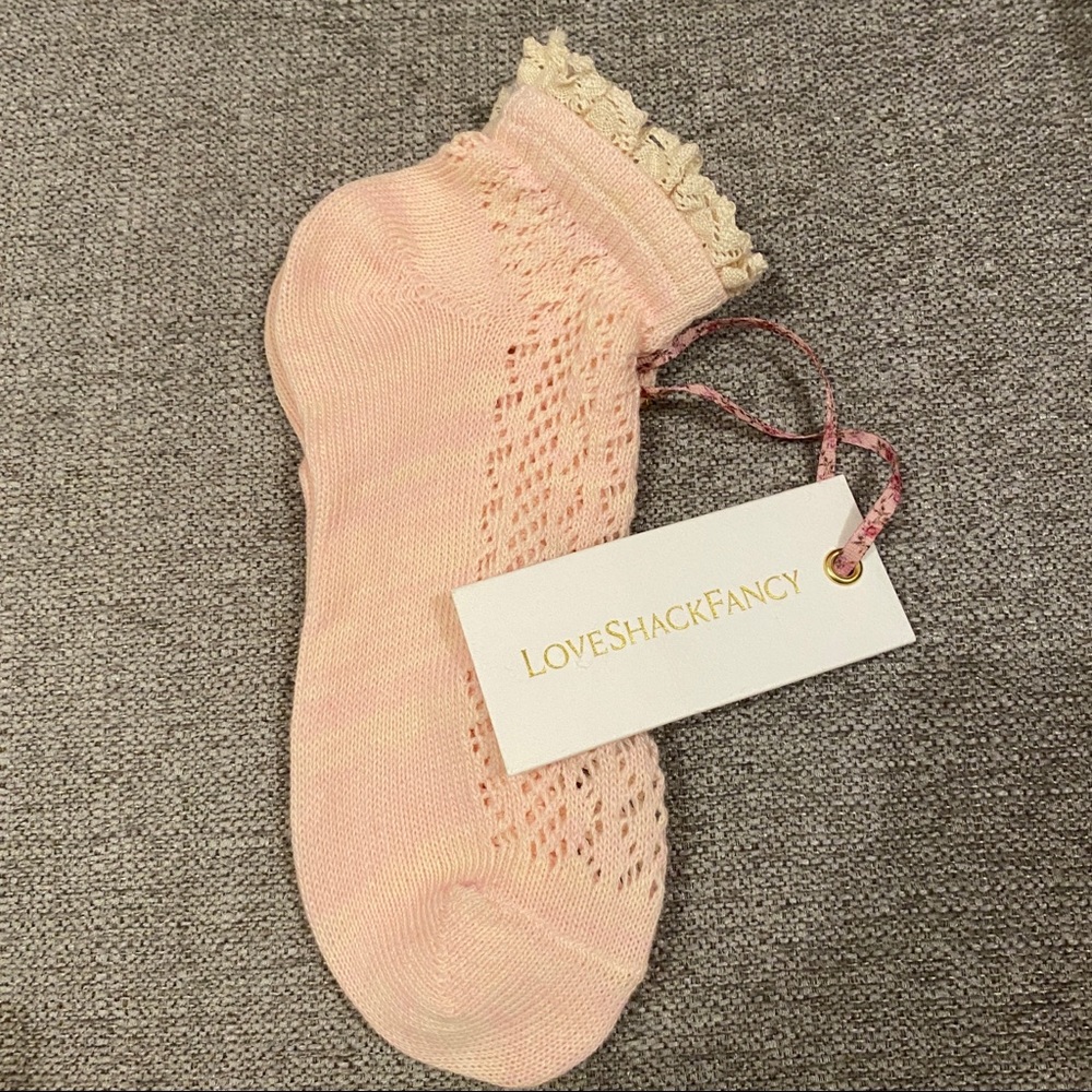 LoveShackFancy Pink Socks